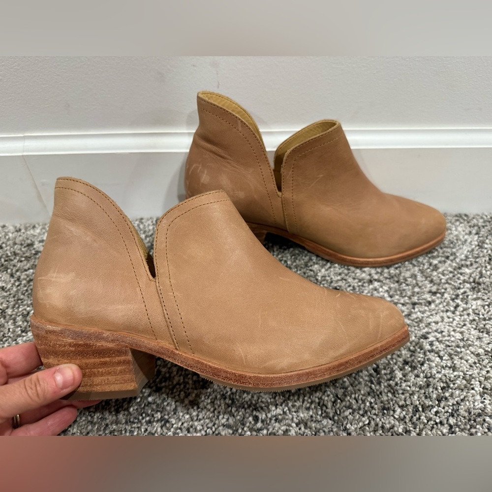Nisolo brown leather ankle booties, size women's 8 - Picture 2 of 11